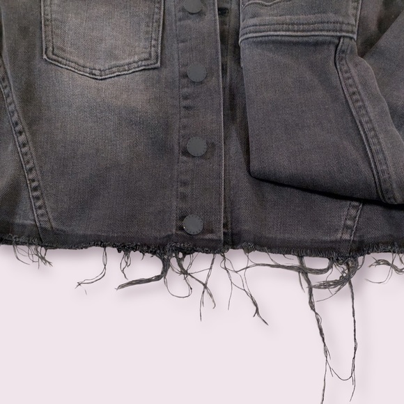 L’agence Zuma cropped denim jacket sequin details - Picture 9 of 10